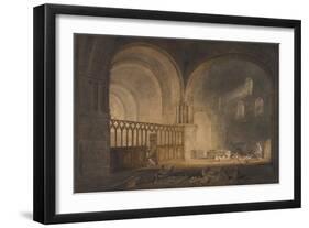 Ewynny Priory (W/C on Paper)-Joseph Mallord William Turner-Framed Giclee Print