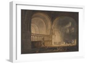 Ewynny Priory (W/C on Paper)-Joseph Mallord William Turner-Framed Giclee Print