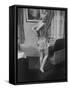 Ex-Burlesque Stripper June St. Clair with Knee Sexily Crooked, Allen Gilbert School of Undressing-Peter Stackpole-Framed Stretched Canvas
