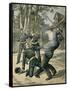 Ex-Con Boissin Resists Arrest and Is Shot by Gendarmes, 1892-null-Framed Stretched Canvas