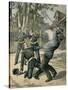Ex-Con Boissin Resists Arrest and Is Shot by Gendarmes, 1892-null-Stretched Canvas