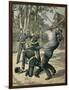 Ex-Con Boissin Resists Arrest and Is Shot by Gendarmes, 1892-null-Framed Art Print