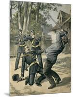 Ex-Con Boissin Resists Arrest and Is Shot by Gendarmes, 1892-null-Mounted Art Print
