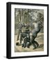 Ex-Con Boissin Resists Arrest and Is Shot by Gendarmes, 1892-null-Framed Art Print