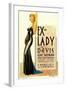 Ex-Lady, Bette Davis on midget window card, 1933-null-Framed Art Print