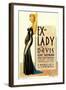 Ex-Lady, Bette Davis on midget window card, 1933-null-Framed Art Print