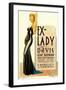 Ex-Lady, Bette Davis on midget window card, 1933-null-Framed Art Print