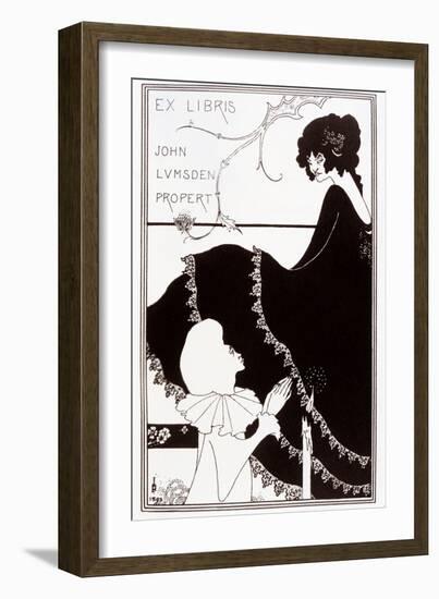 Ex-Libris by John Lumsden Propert, 1894-Aubrey Beardsley-Framed Giclee Print