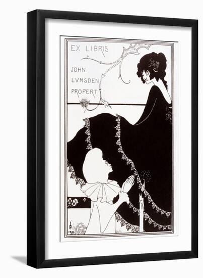 Ex-Libris by John Lumsden Propert, 1894-Aubrey Beardsley-Framed Giclee Print