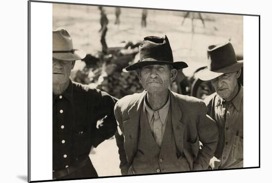 Ex-Tenant Farmer on Relief Grant-Dorothea Lange-Mounted Art Print