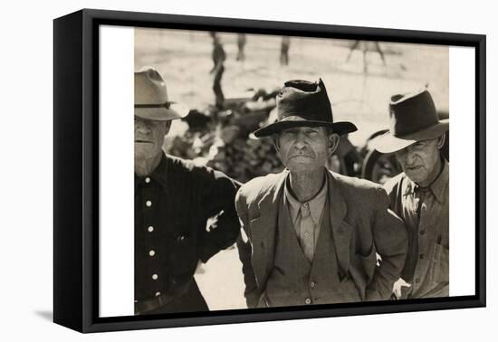 Ex-Tenant Farmer on Relief Grant-Dorothea Lange-Framed Stretched Canvas