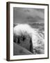 Ex US Destroyer Reaching Open Sea Where Atlantic Took on Its Normal Winter Grayness-Hans Wild-Framed Photographic Print