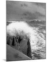 Ex US Destroyer Reaching Open Sea Where Atlantic Took on Its Normal Winter Grayness-Hans Wild-Mounted Photographic Print