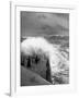 Ex US Destroyer Reaching Open Sea Where Atlantic Took on Its Normal Winter Grayness-Hans Wild-Framed Photographic Print