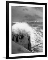 Ex US Destroyer Reaching Open Sea Where Atlantic Took on Its Normal Winter Grayness-Hans Wild-Framed Photographic Print