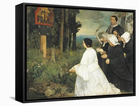 Ex-Voto, 1860-Alphonse Legros-Framed Stretched Canvas