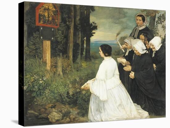 Ex-Voto, 1860-Alphonse Legros-Stretched Canvas