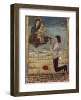 Ex-Voto Depicting Madonna and Child with Man on His Knees Praying, Abbey of St Maria Del Monte-null-Framed Giclee Print