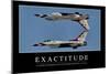 Exactitude: Citation Et Affiche D'Inspiration Et Motivation-null-Mounted Photographic Print