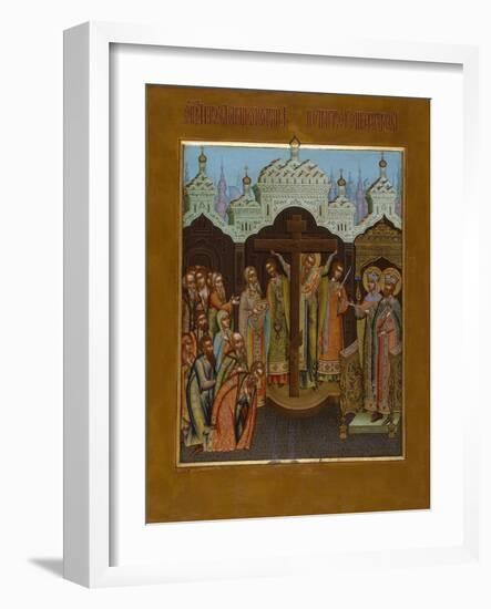 Exaltation of the Holy Cross, End of 19th Century-Osip Semionovich Chirikov-Framed Giclee Print