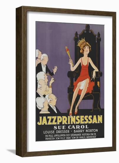 Exalted Flapper "Jazzprinsessan"-null-Framed Art Print