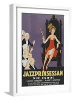 Exalted Flapper "Jazzprinsessan"-null-Framed Art Print