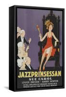 Exalted Flapper "Jazzprinsessan"-null-Framed Stretched Canvas