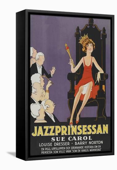 Exalted Flapper "Jazzprinsessan"-null-Framed Stretched Canvas