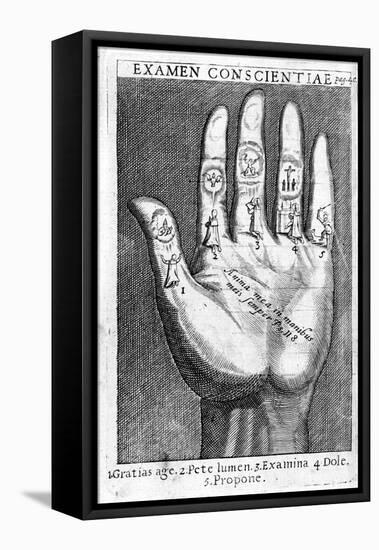 Examen Conscientiae, Illustration from 'Exercitia Spiritualia' by St. Ignatius De Loyola-Italian-Framed Stretched Canvas