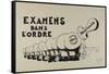 Examens dans l'ordre-null-Framed Stretched Canvas