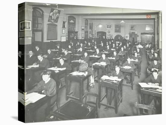 Examination Class for Male and Female Students, Queens Road Evening Institute, London, 1908-null-Stretched Canvas