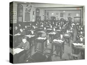 Examination Class for Male and Female Students, Queens Road Evening Institute, London, 1908-null-Stretched Canvas