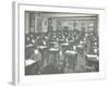 Examination Class for Male and Female Students, Queens Road Evening Institute, London, 1908-null-Framed Photographic Print