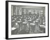 Examination Class for Male and Female Students, Queens Road Evening Institute, London, 1908-null-Framed Photographic Print