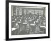 Examination Class for Male and Female Students, Queens Road Evening Institute, London, 1908-null-Framed Photographic Print