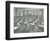 Examination Class for Male and Female Students, Queens Road Evening Institute, London, 1908-null-Framed Photographic Print