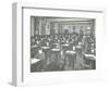 Examination Class for Male and Female Students, Queens Road Evening Institute, London, 1908-null-Framed Photographic Print