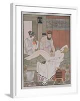 Examination of a Patient, Illustration from 'The Complete Works of Hippocrates', 1932-Joseph Kuhn-Regnier-Framed Giclee Print