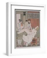 Examination of a Patient, Illustration from 'The Complete Works of Hippocrates', 1932-Joseph Kuhn-Regnier-Framed Giclee Print