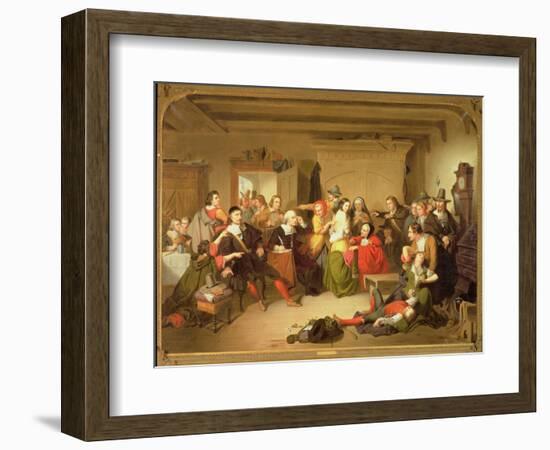 Examination of a Witch, 1853-Tompkins Harrison Matteson-Framed Giclee Print