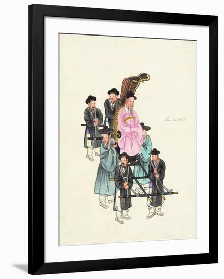 Example of a Roofless Palanquin, Published C.1890-null-Framed Giclee Print