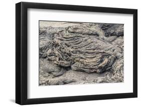 Example of Pahoehoe Lava on Fernandina Island, Galapagos Islands, Ecuador, South America-Michael Nolan-Framed Photographic Print