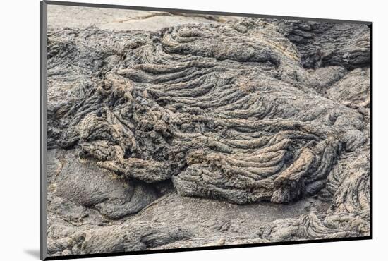 Example of Pahoehoe Lava on Fernandina Island, Galapagos Islands, Ecuador, South America-Michael Nolan-Mounted Photographic Print