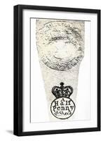 Example of Stamps Forced on the Colonies under the Stamp Act Before the American Revolution-null-Framed Giclee Print