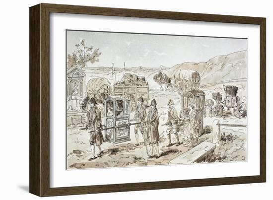 Examples of 18th Century Means of Transport, 1886-Armand Jean Heins-Framed Giclee Print