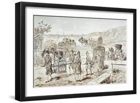 Examples of 18th Century Means of Transport, 1886-Armand Jean Heins-Framed Giclee Print