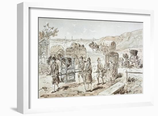 Examples of 18th Century Means of Transport, 1886-Armand Jean Heins-Framed Giclee Print