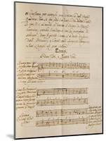 Examples of Polyphonic Music, from the Treatise on Harmonic Consonances, 1717-Benedetto Marcello-Mounted Giclee Print