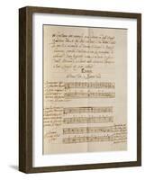 Examples of Polyphonic Music, from the Treatise on Harmonic Consonances, 1717-Benedetto Marcello-Framed Premium Giclee Print