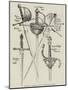 Examples of Sixteenth Century Rapiers and Daggers-null-Mounted Giclee Print